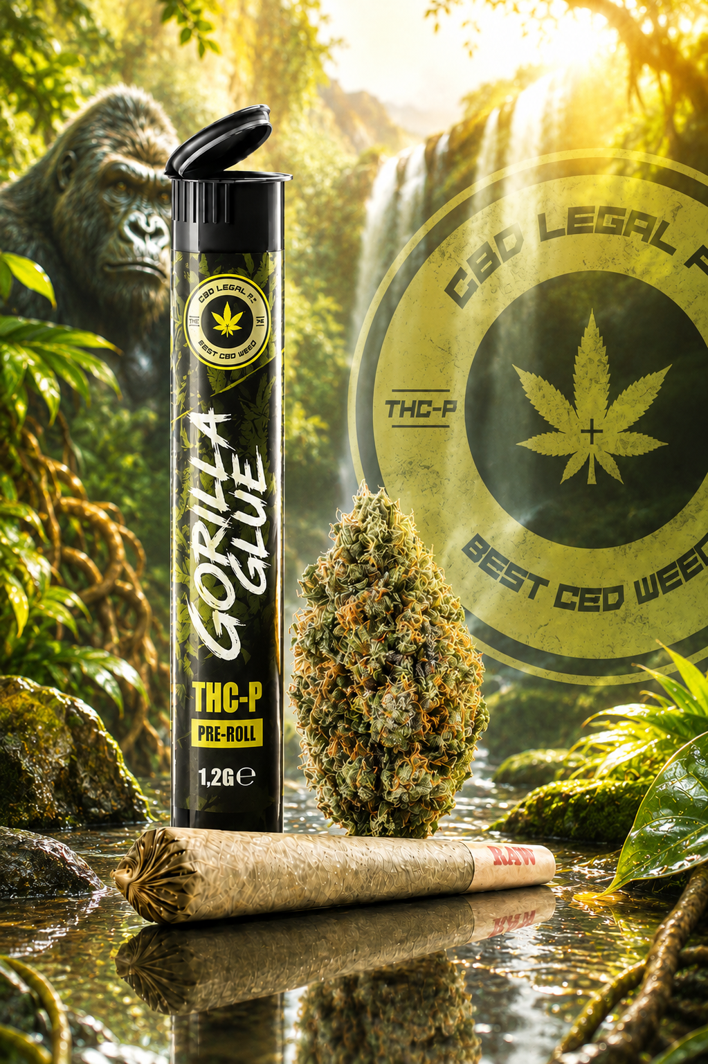 Pré - Roll Gorilla Glue THC - P - CBD Portugal - CBDLegalPT