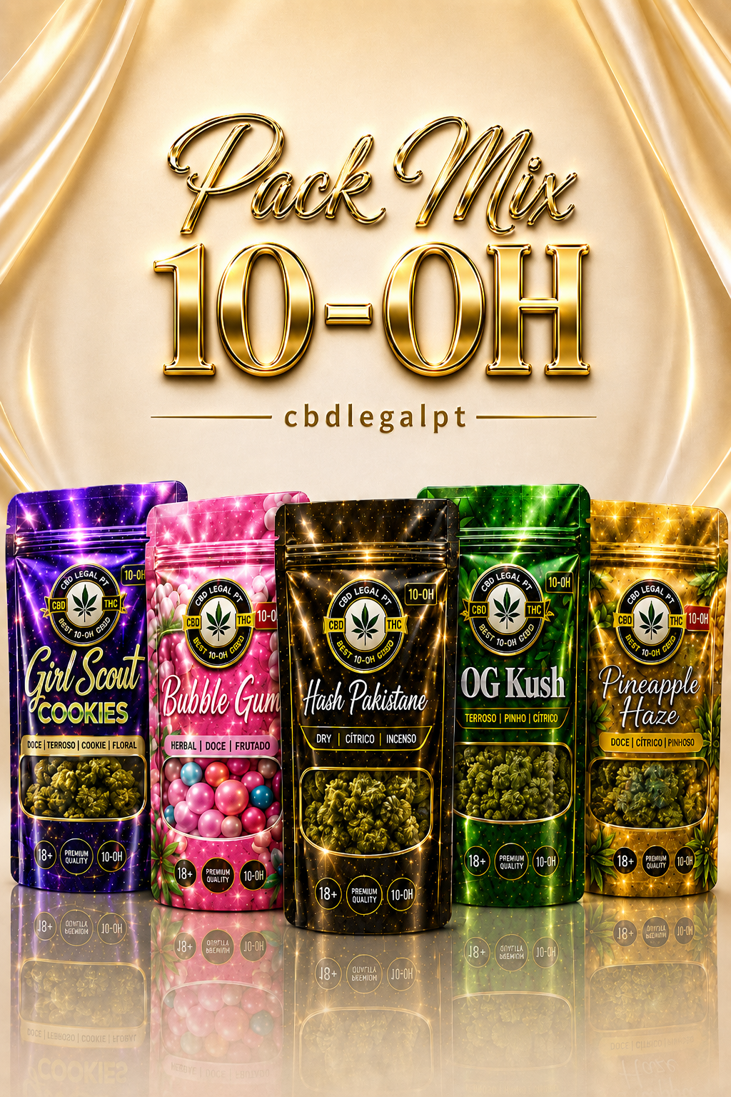Pack 10 - 0H Mix - CBD Portugal - CBDLegalPT