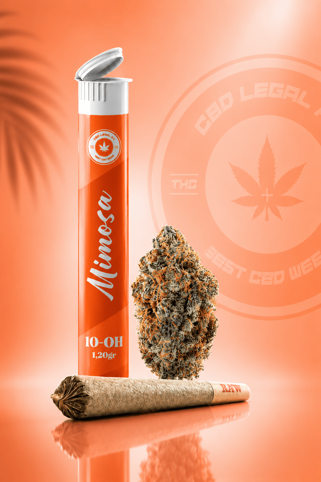Pré - Roll 10 - 0H - 1.20gr (Mimosa) - CBD Portugal - CBDLegalPT