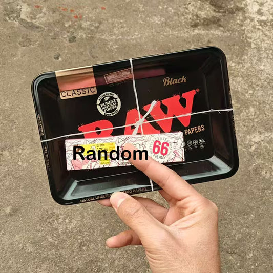 Tabuleiro RAW Prateado com Mortalhas — vista completa — CBDLegalPT