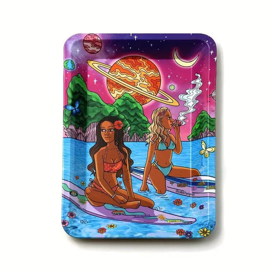Tabuleiro de enrolar Surf Girls - CBD Portugal - CBDLegalPT