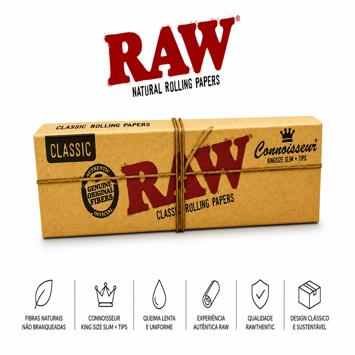 Mortalhas RAW King Size e Filtros - CBD Portugal - CBDLegalPT